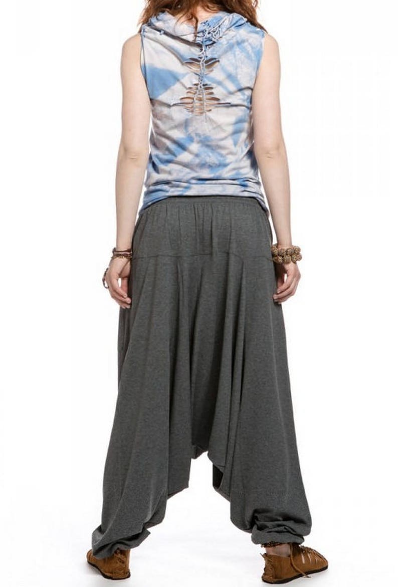 Hippie yoga Boho harem pants for women \u0421otton jersey casual loose festival trousers
