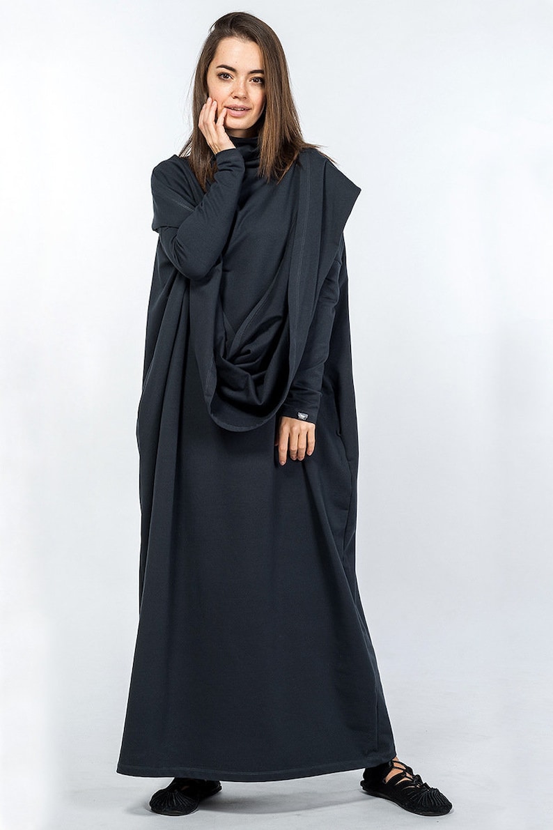 long hooded gown