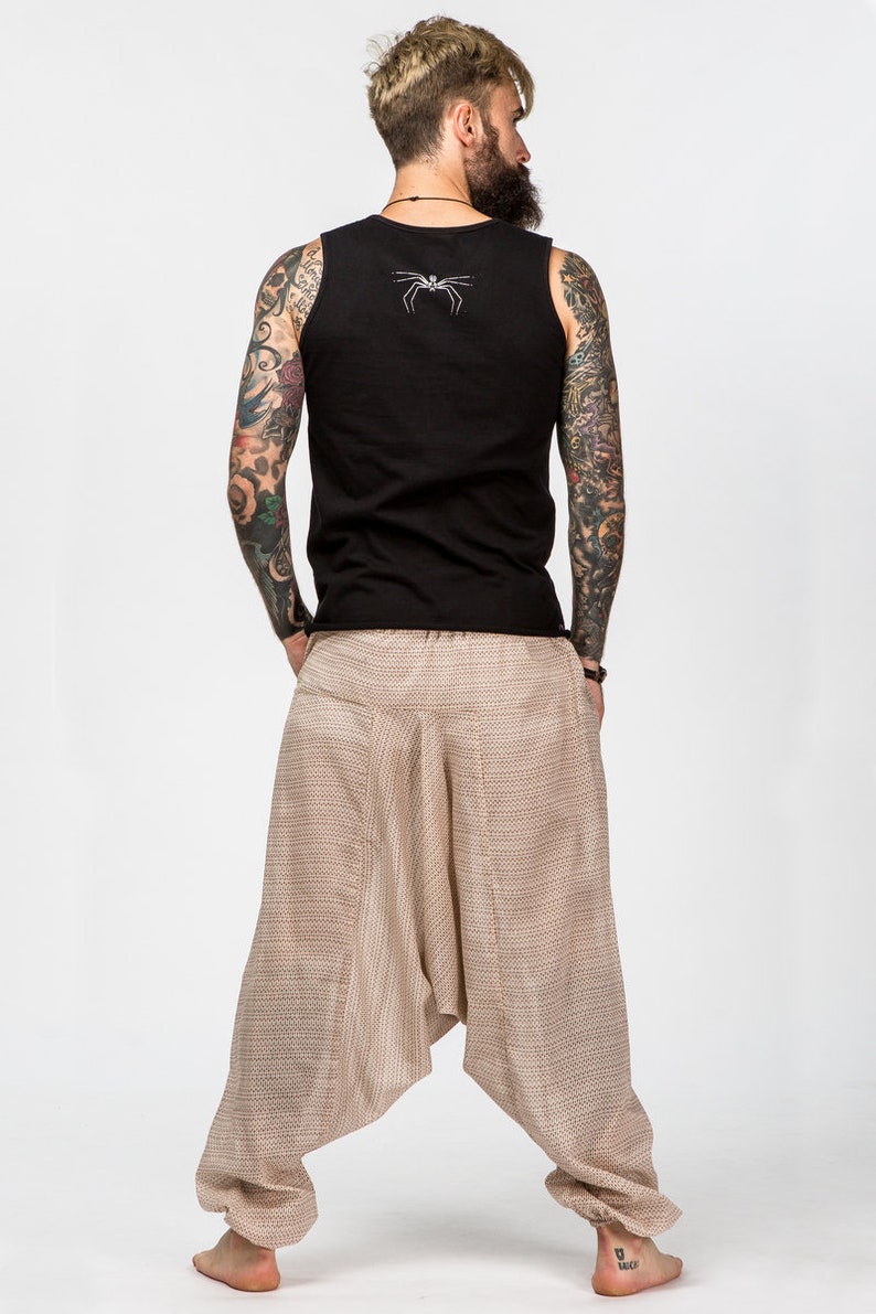 Harem pants mens festival trousers baggy hippy pants yoga Etsy