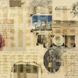 Printable Old Scrapbook Ephemera Pages for Junk Journal and - Etsy