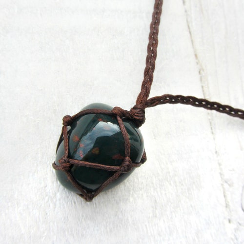 Bloodstone Necklace Bloodstone Pendant 