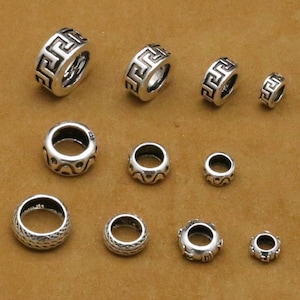 Tibetan Style Sterling Silver Spacer Beads(CY010)