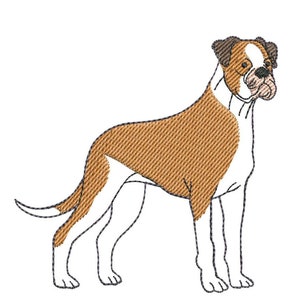 Boxer Dog ITH Ornament Digitized Machine Embroidery Design great gift ideal hanging ornament for dog owner, tree decoration, home decor