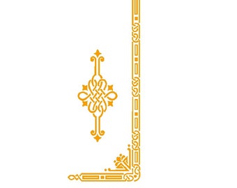 Egyptian Celtic Featherweight SVG Decals, 2 files side and centre, sewing machine design,  Cricut, 221 and 222. Digital Download
