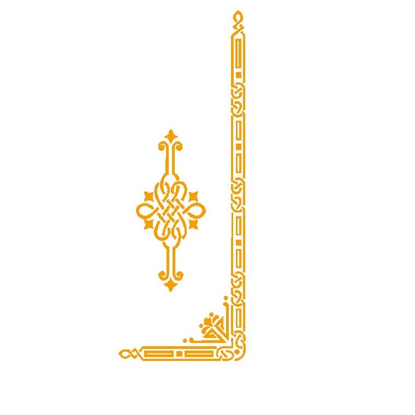 Calcomanías SVG de peso pluma del cantante celta egipcio, 2 archivos laterales y centrales, diseño de máquina de coser, Cricut, 221 y 222. Descarga digital