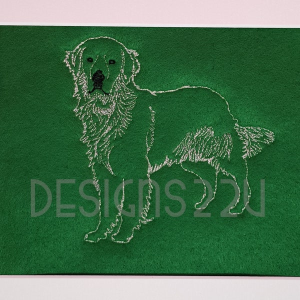 Machine Embroidery Designs Golden Retriever - Etsy