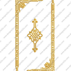 10x4 Hoop Egyptian Celtic Singer Featherweight Individual Digitized Machine Embroidery Design make your own covers, mats without a big hoop