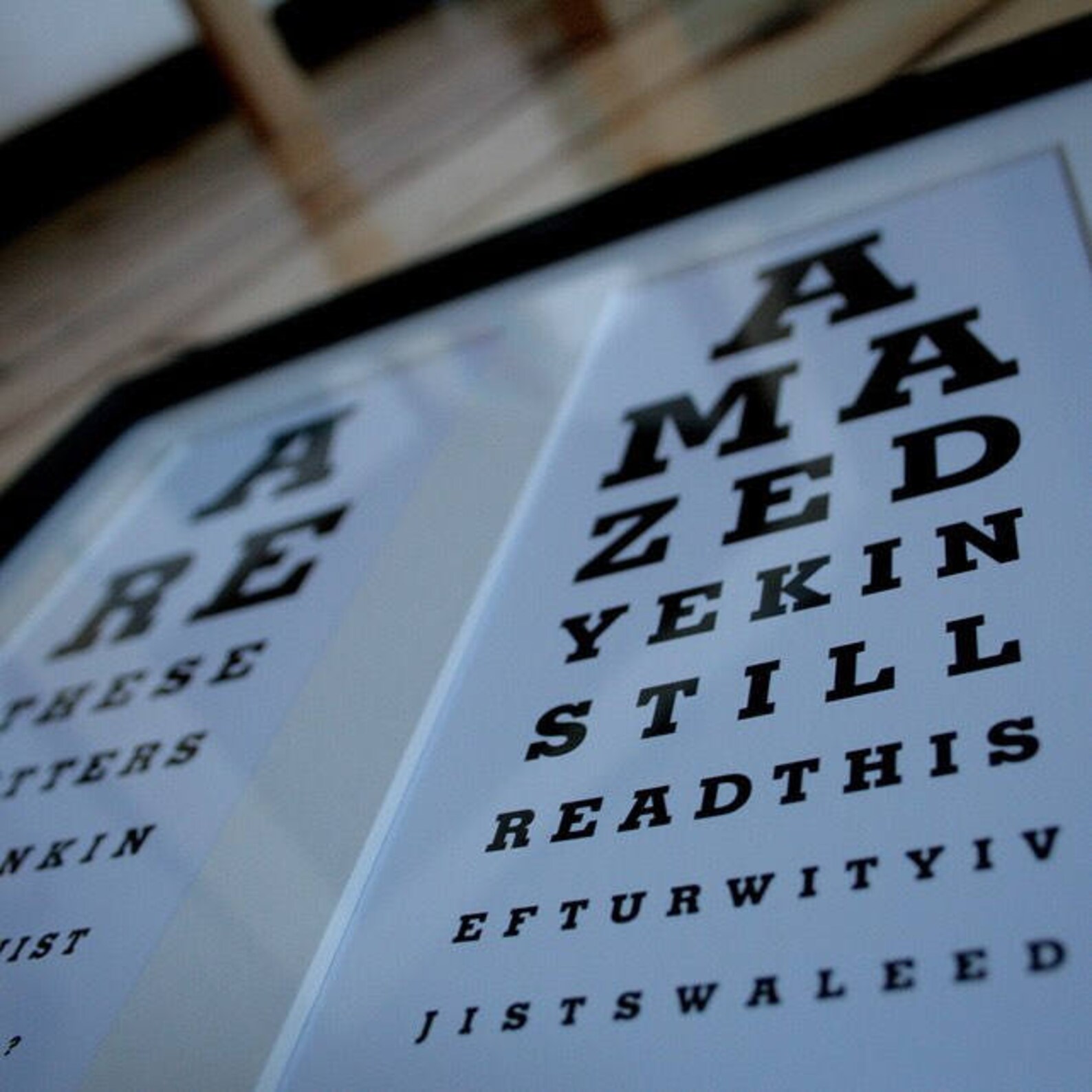 The Glasgow Eye Test. Framed. Etsy