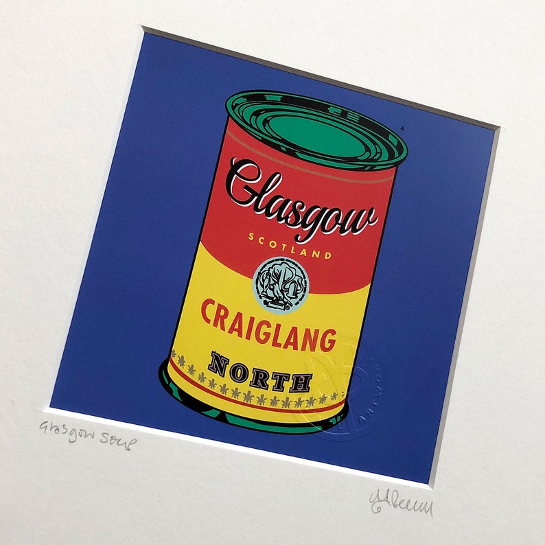Craiglang. Glasgow Soup. Etsy
