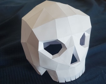 3D Human Skull Mask Papercraft Helmet