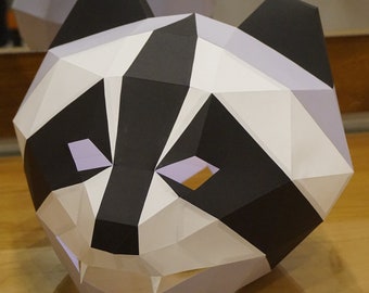 Raccoon Papercraft Mask