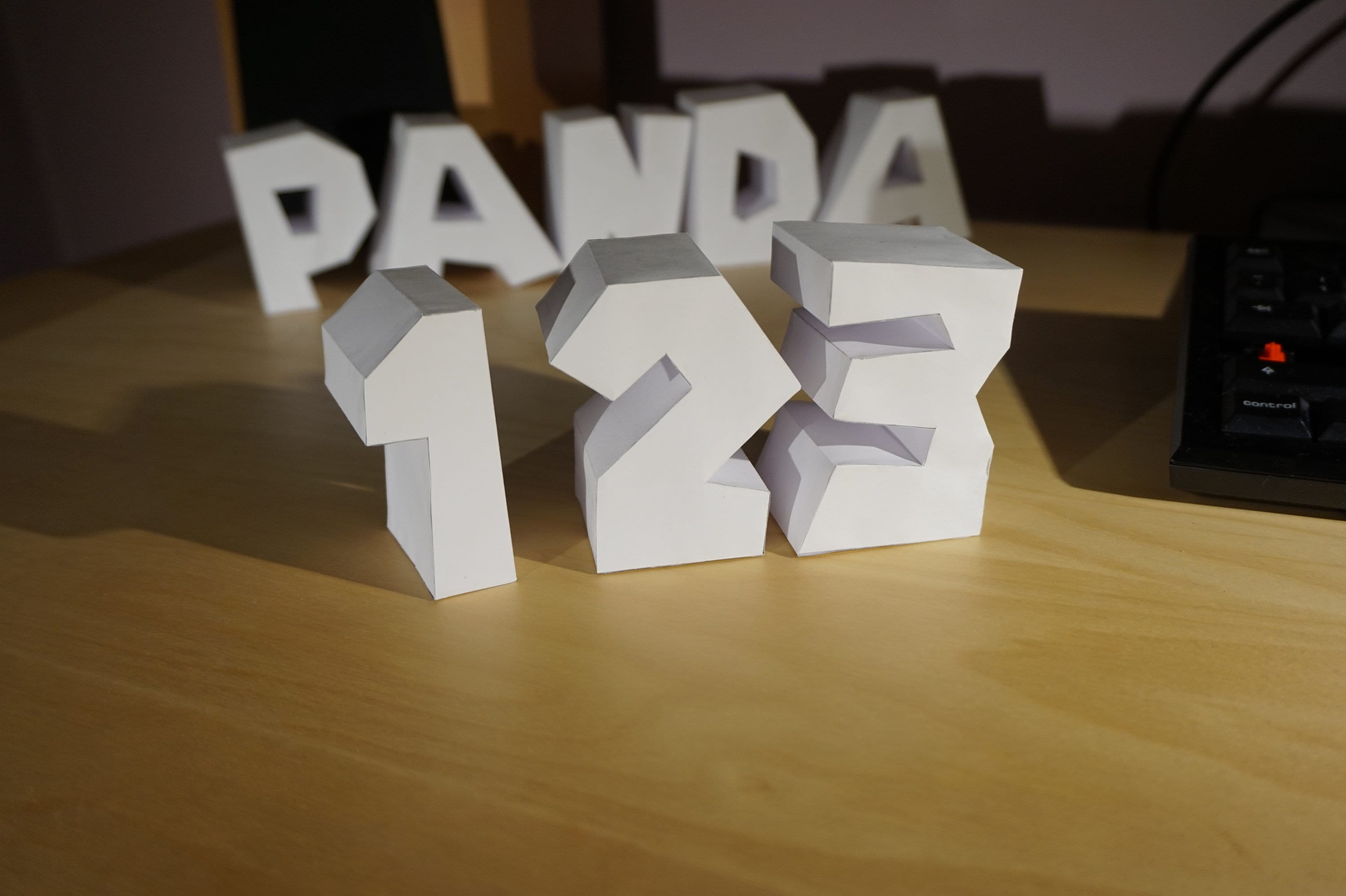 Papercraft ABC 3D Cartoon Letters Numbers DIY Decoration - Etsy Australia