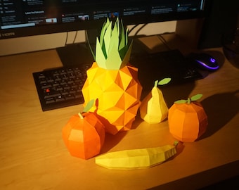 Fruit Basket Papercraft Pack