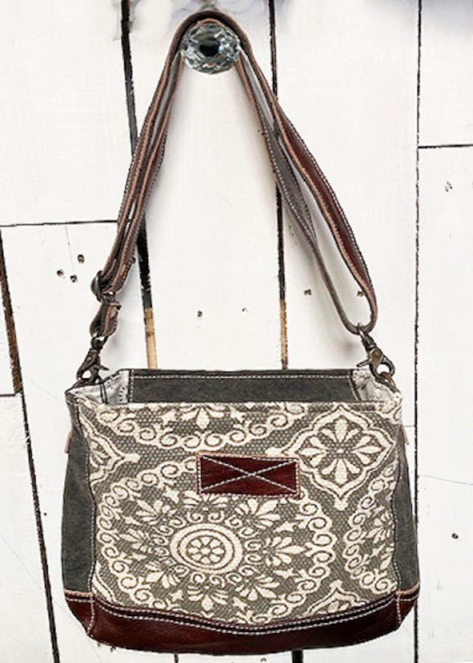 Myra Bags Womens Freaky Upcycled Materials Shoulder Bag Etsy