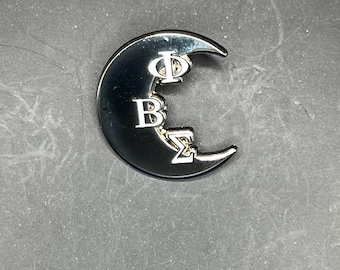 Phi Beta Sigma Fraternity Crescent Moon Lapel Pin