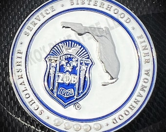 Zeta Phi Beta Sorority, Inc. Florida Zetas Lapel Pin