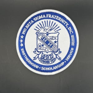 Phi Beta Sigma Shield Patch 4&quot;