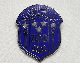 Zeta Phi Beta Crest Lapel Pin