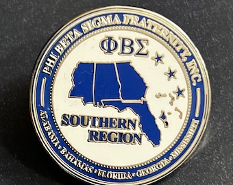 Phi Beta Sigma Fraternity Southern Region Lapel Pin