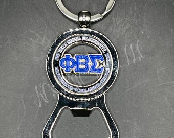Phi Beta Sigma Fraternity, Inc. Bottle Opener Keychain