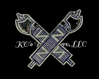 Double Axe Lapel Pin