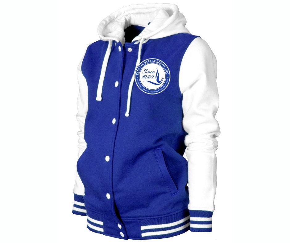 Zeta Phi Beta Sorority Hooded Fleece 