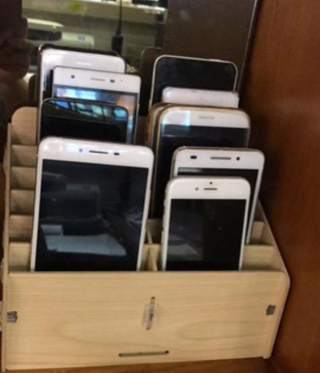Cell Phone Storage Box – 12/24/48 Compartments | Classroom Phone Holder ...