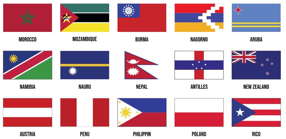 Try Flags World Flags Collection – All Countries Flags Vector Set | Laser Cut and ...