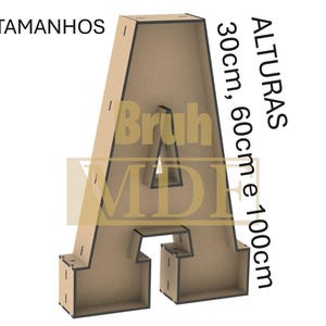 Number & Alphabet Letters Box Font 3D - Laser Cut | Vector File for CNC and Laser Cutting MDF or Acrylic 3mm, 4mm, 6mm, Instant Download image 19