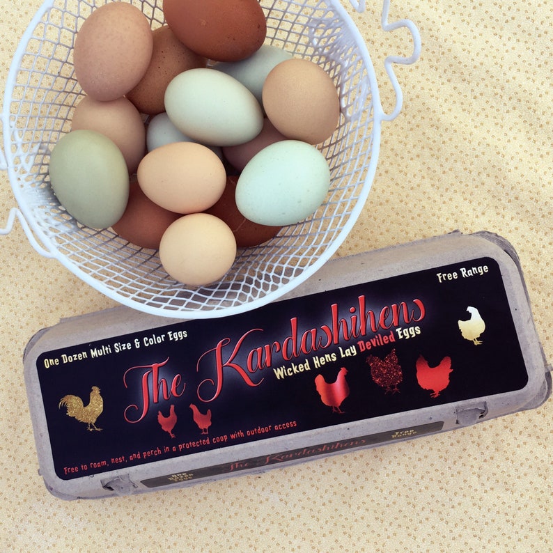 egg carton labels sexy red custom 3 pc set etsy