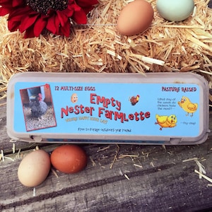 Egg Carton Labels, Custom, Funny, Jokes & Yolks, Picture, 3 pc set image 1