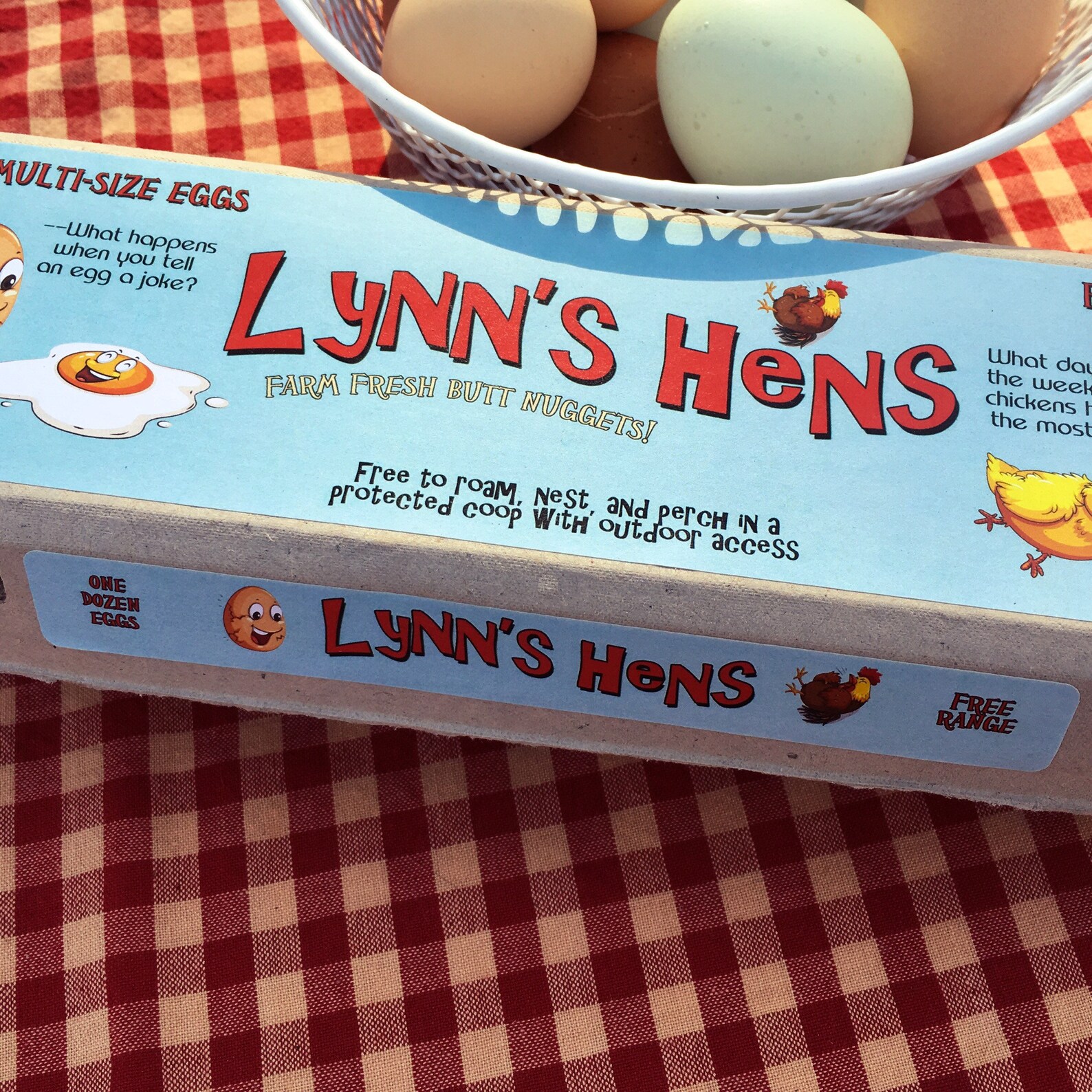 Egg Carton Labels Funny Jokes & Yolks 3 Pc Set Etsy