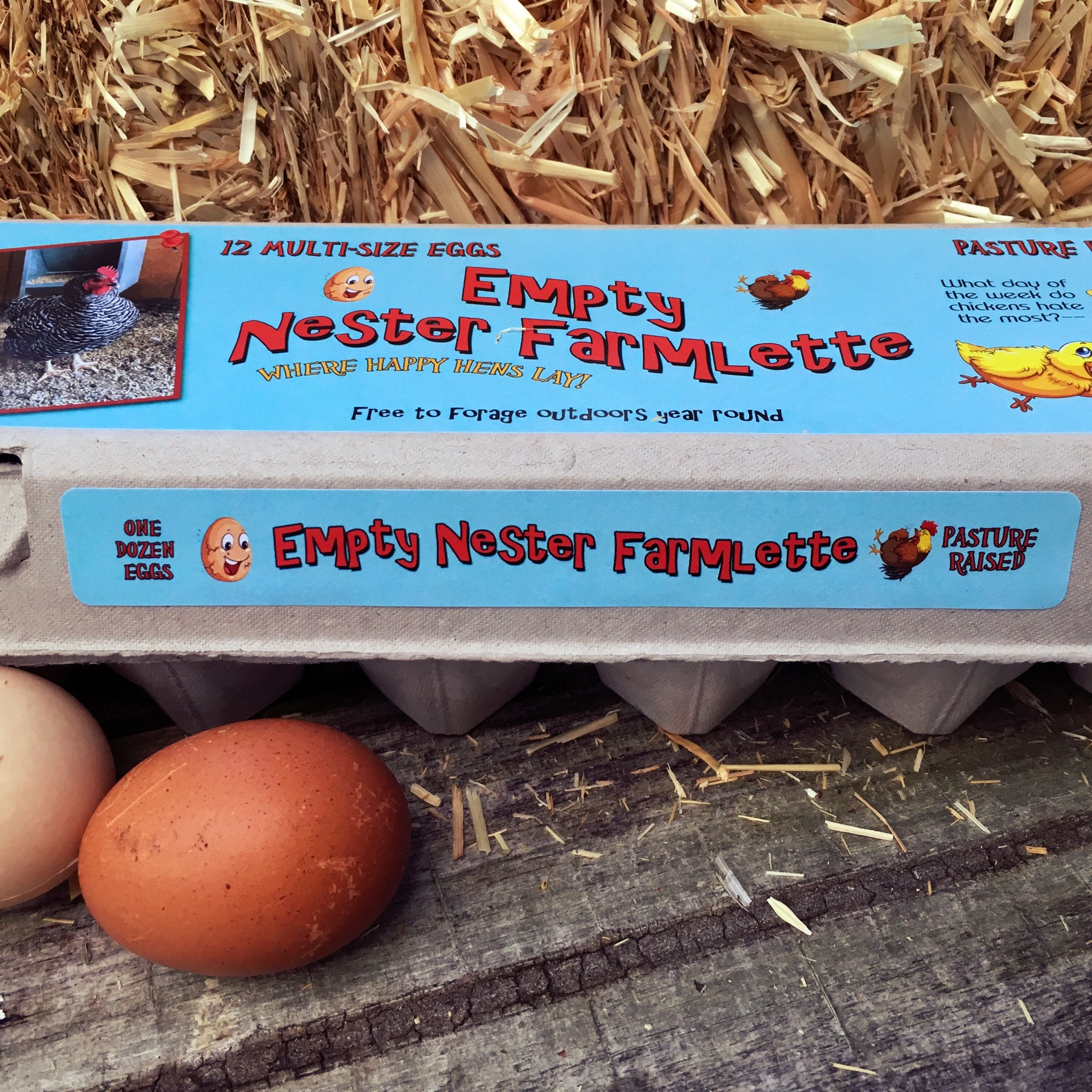 Egg Carton Labels Custom Funny Jokes & Yolks Picture 3 pc Etsy