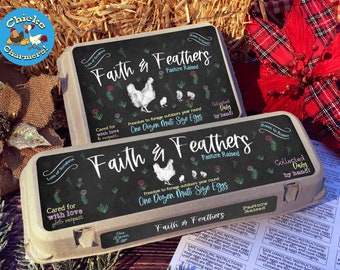 Holiday Bundle w/Bonus! Egg Carton Labels, Stickers, Chalkboard, peel and stick