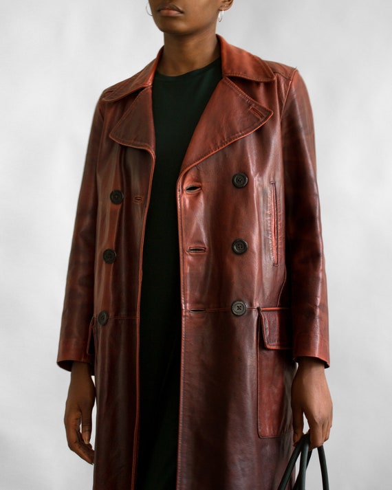 Valentino Vintage Leather Coat