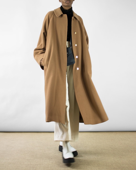 Burberry Cashmere Coat with Gold Buttons