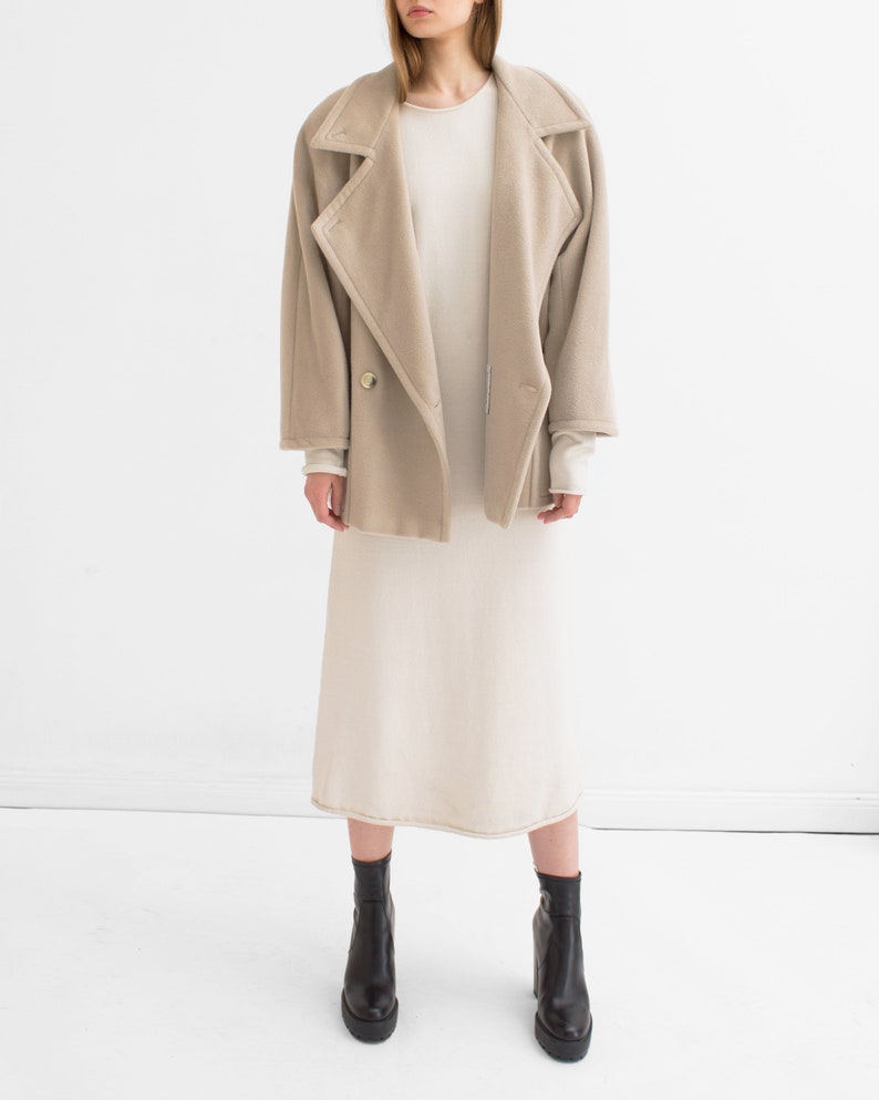 Max Mara Oversized Cashmere Mohair Blend Coat