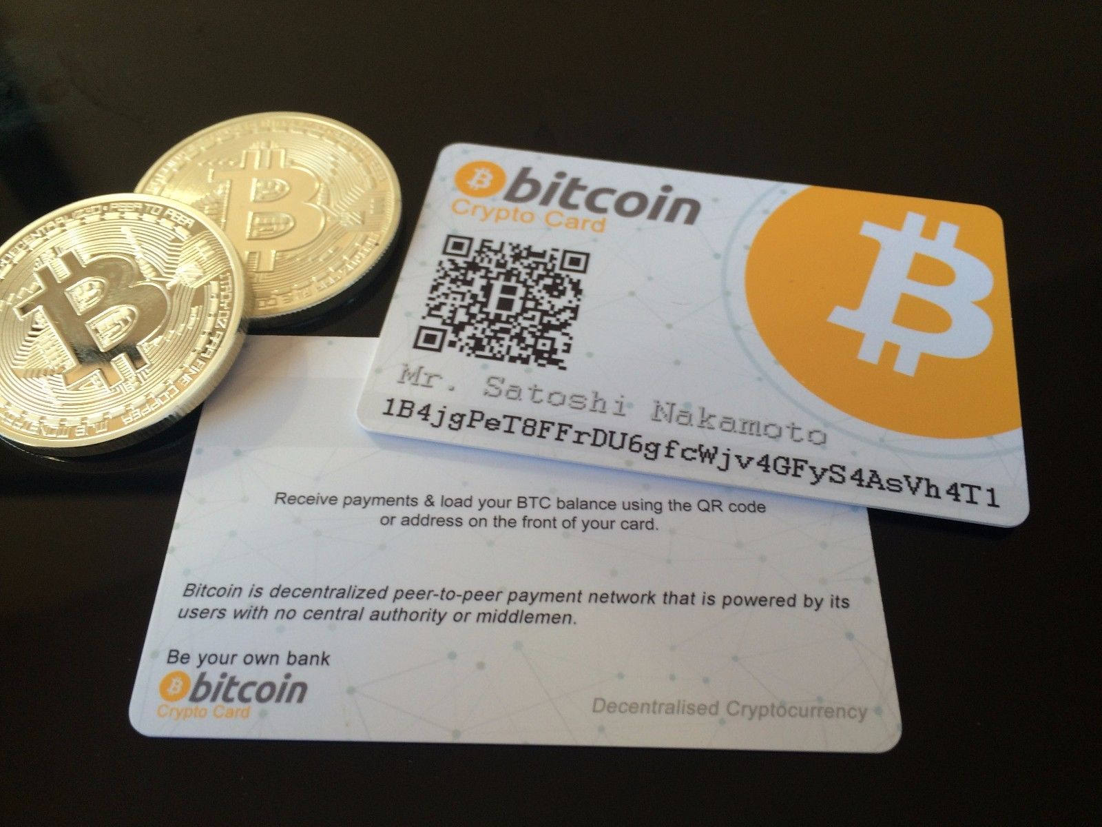 bitcoins card