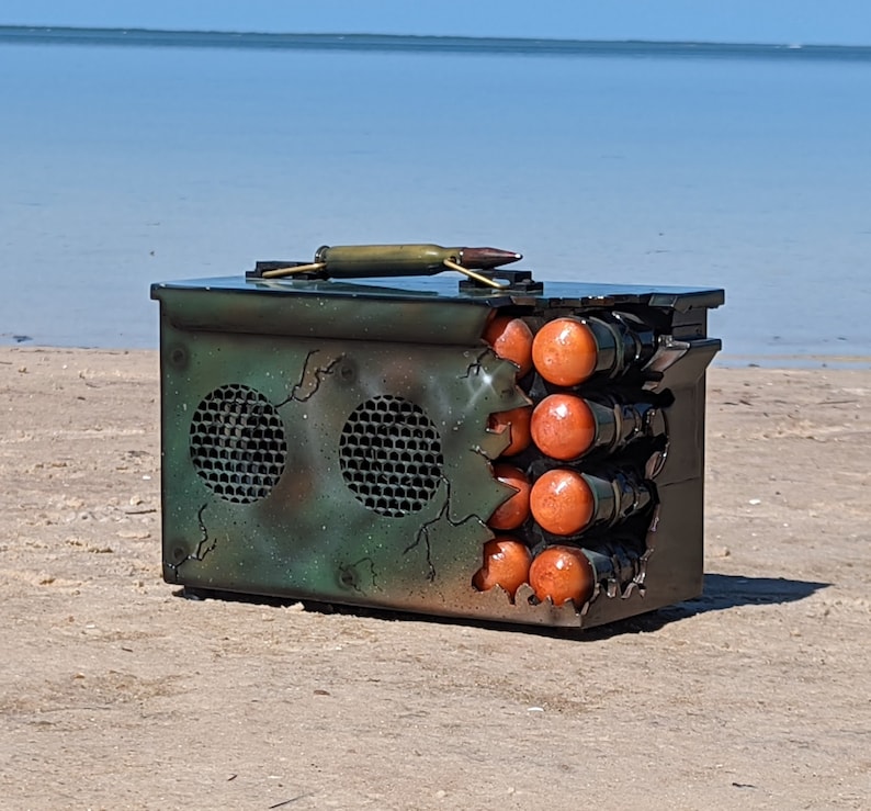 Ripped Ammo Can Bluetooth Speaker Etsy
