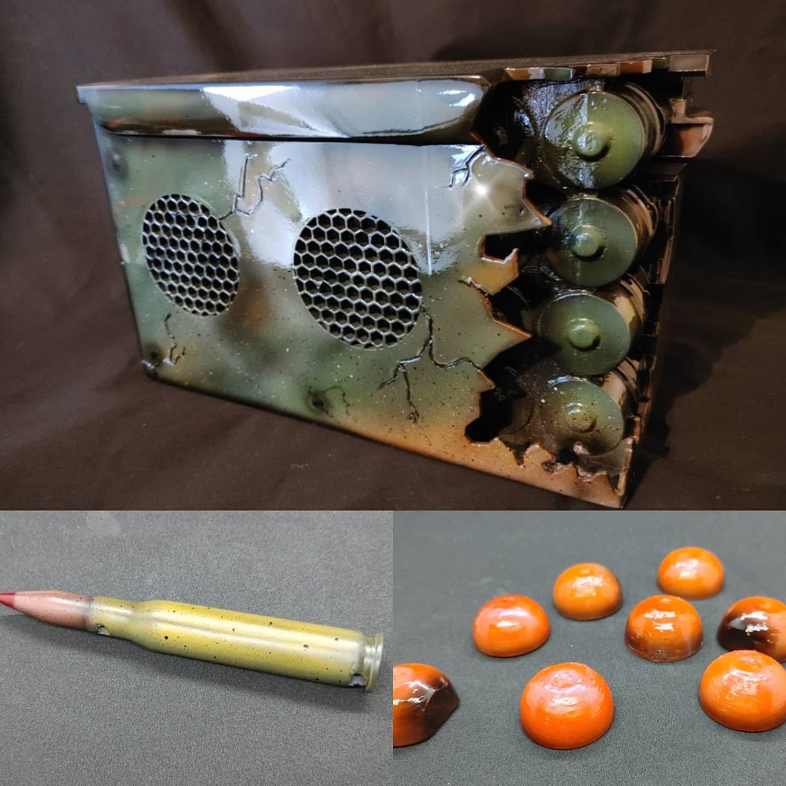 Ripped Ammo Can Bluetooth Speaker Etsy