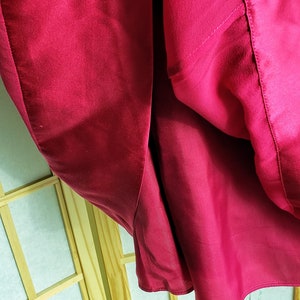 Vintage Fuchsia Halter Dress by Adrianna Papell Boutique, Sz 6, Ruched Waist, Pleated Details, RETRO Hot Pink Prom Dress afbeelding 7