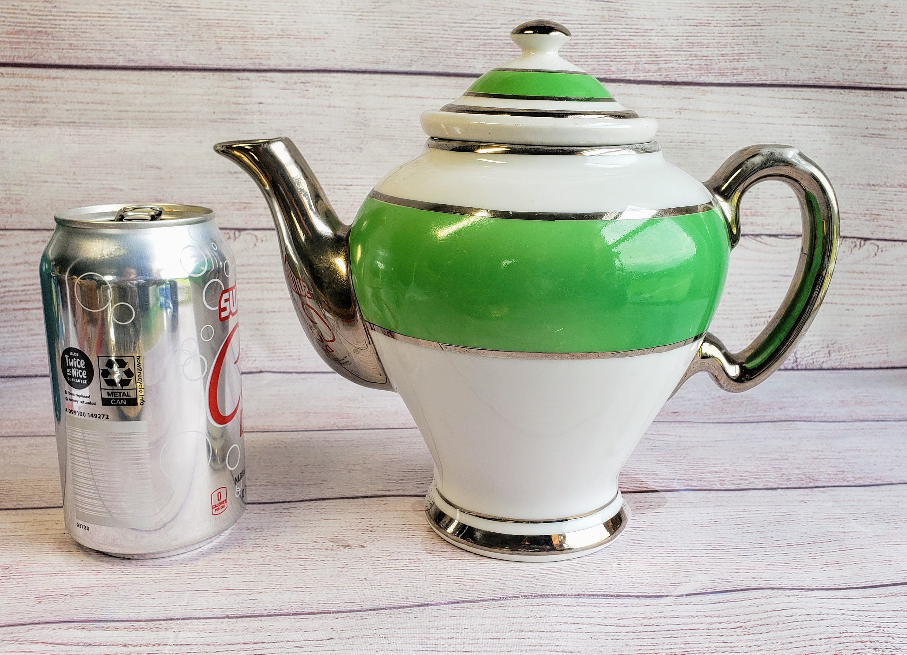 Art Deco Teapot & Lid With Infuser / Strainer Mccormick by Etsy