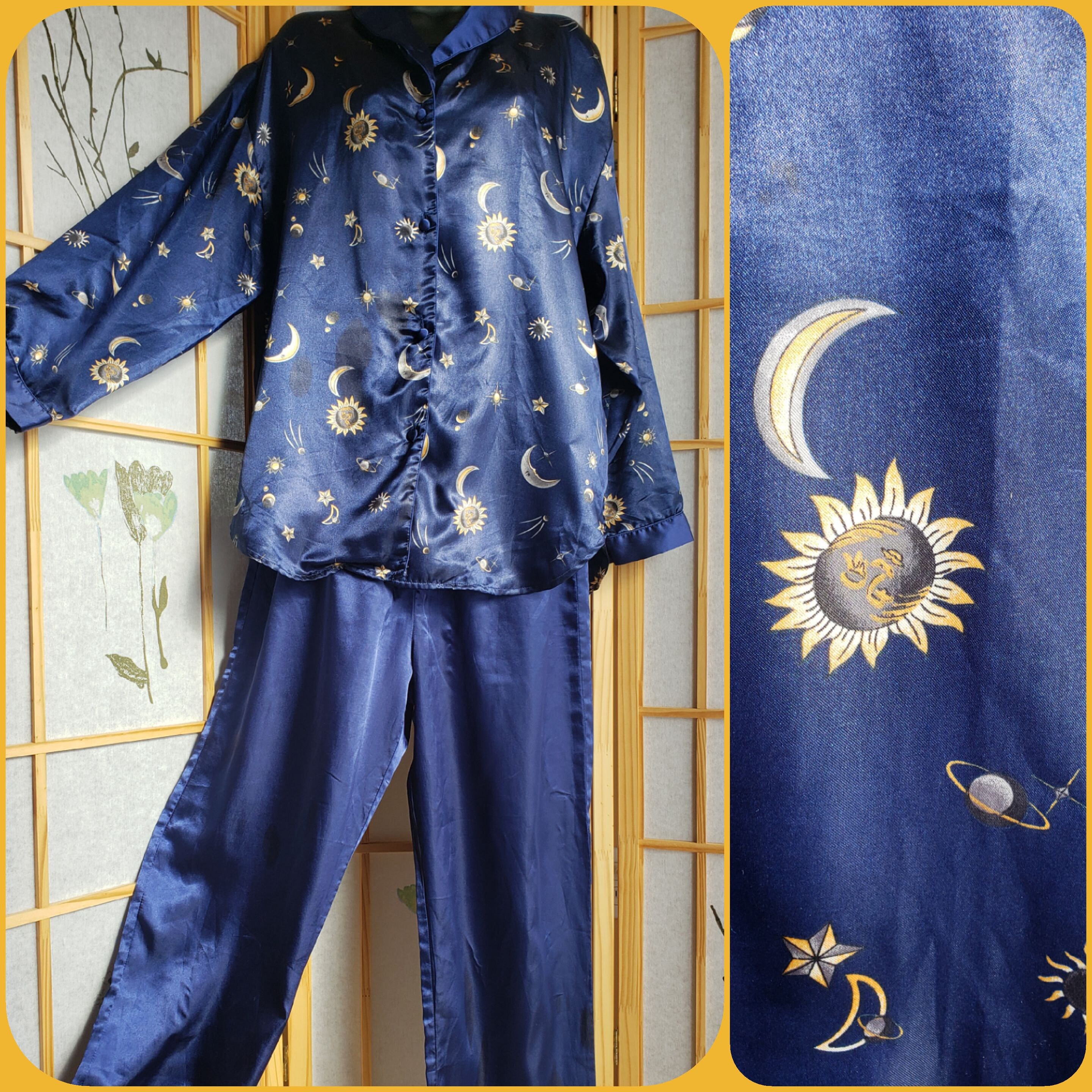 Moon and stars women's pajamas sale