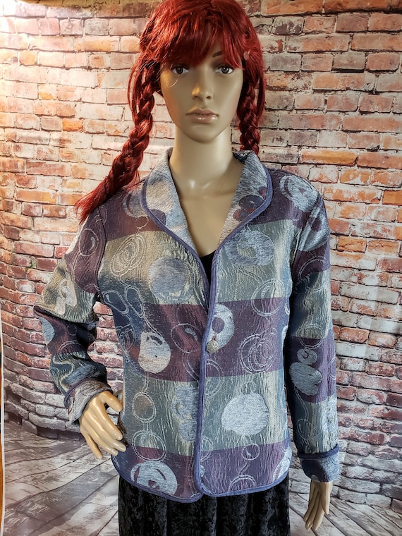 Vintage Tapestry Jacket Multi-Textured, Reversibl… - image 3