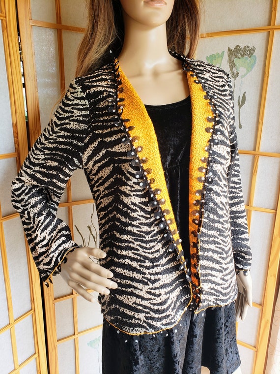 Berek Lightweight Reversible Jacket, Crinkle Art-… - image 4