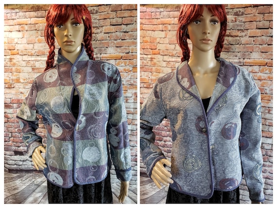 Vintage Tapestry Jacket Multi-Textured, Reversibl… - image 1