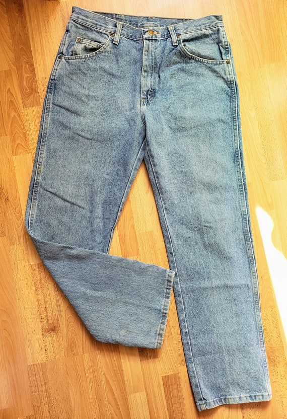 Vintage Wrangler Jeans, 90s Medium Light Wash Deni