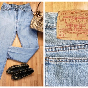Vintage Levi's 512 Jeans Medium Wash 1990s Levis Jeans - Etsy