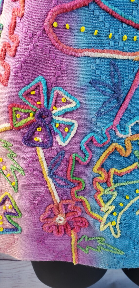 Vintage Eccentric Lightweight Jacket, Embroidered… - image 8