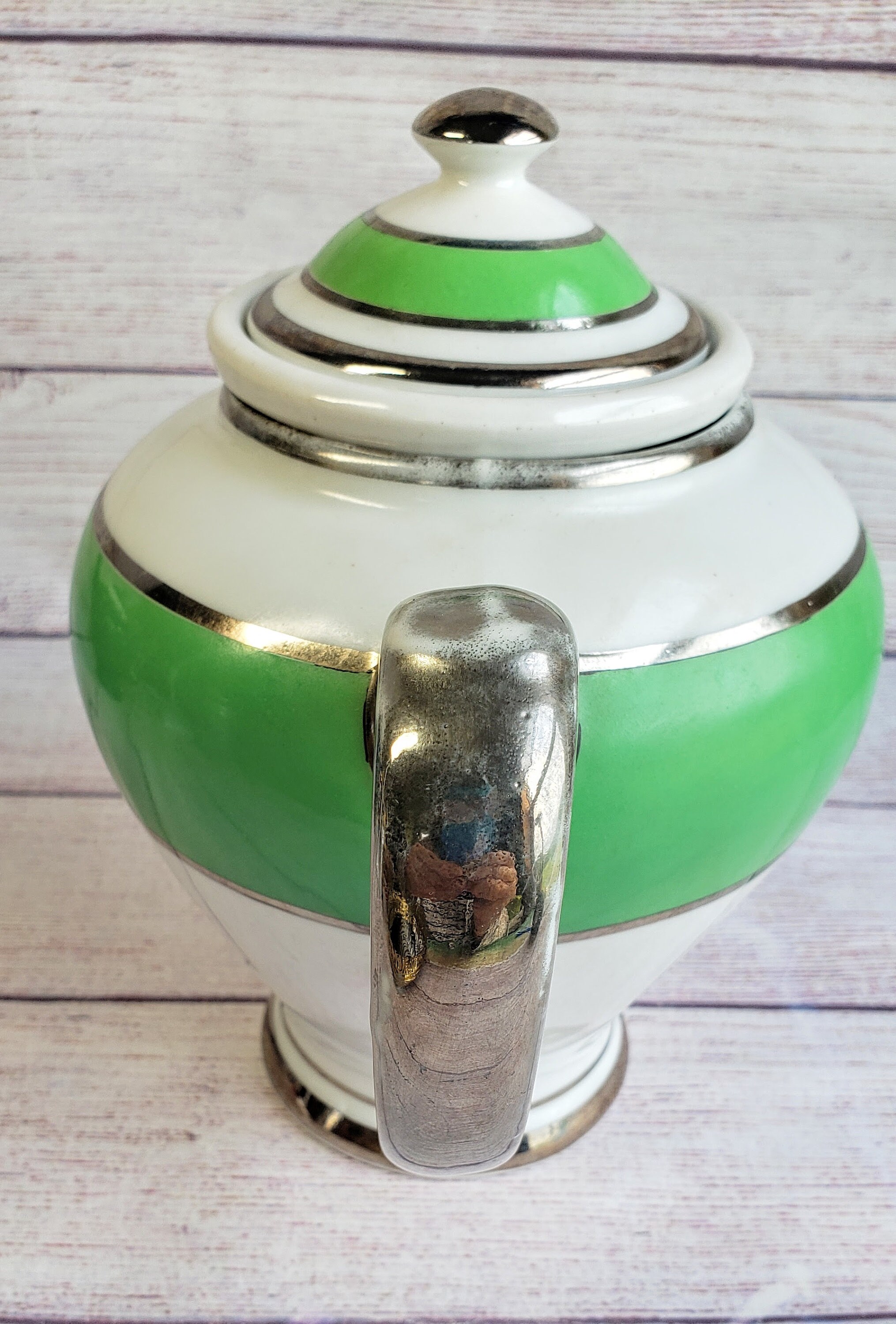 Art Deco Teapot & Lid With Infuser / Strainer Mccormick by Etsy